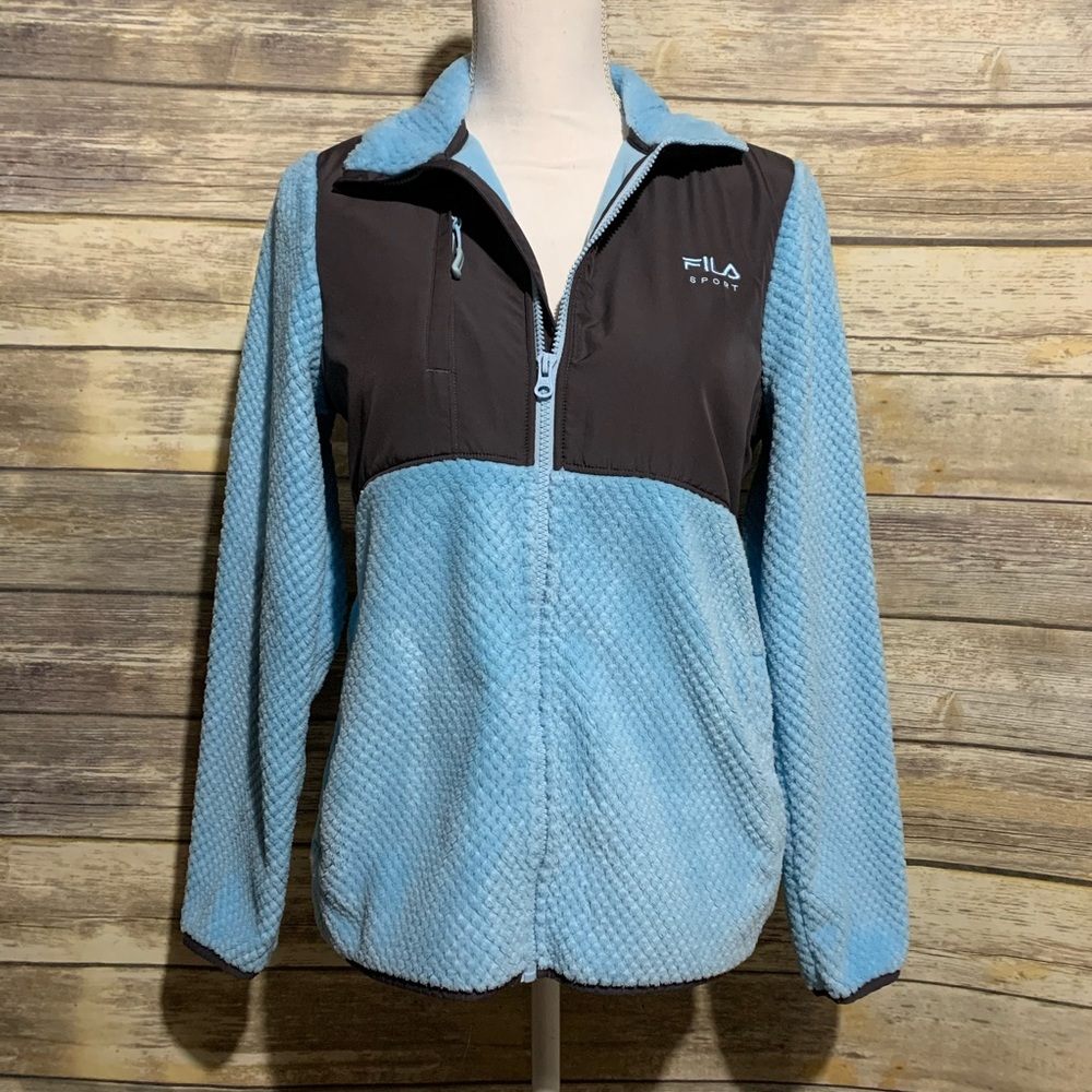 Fila Sport Jacket Sz‎ S Blue Gray